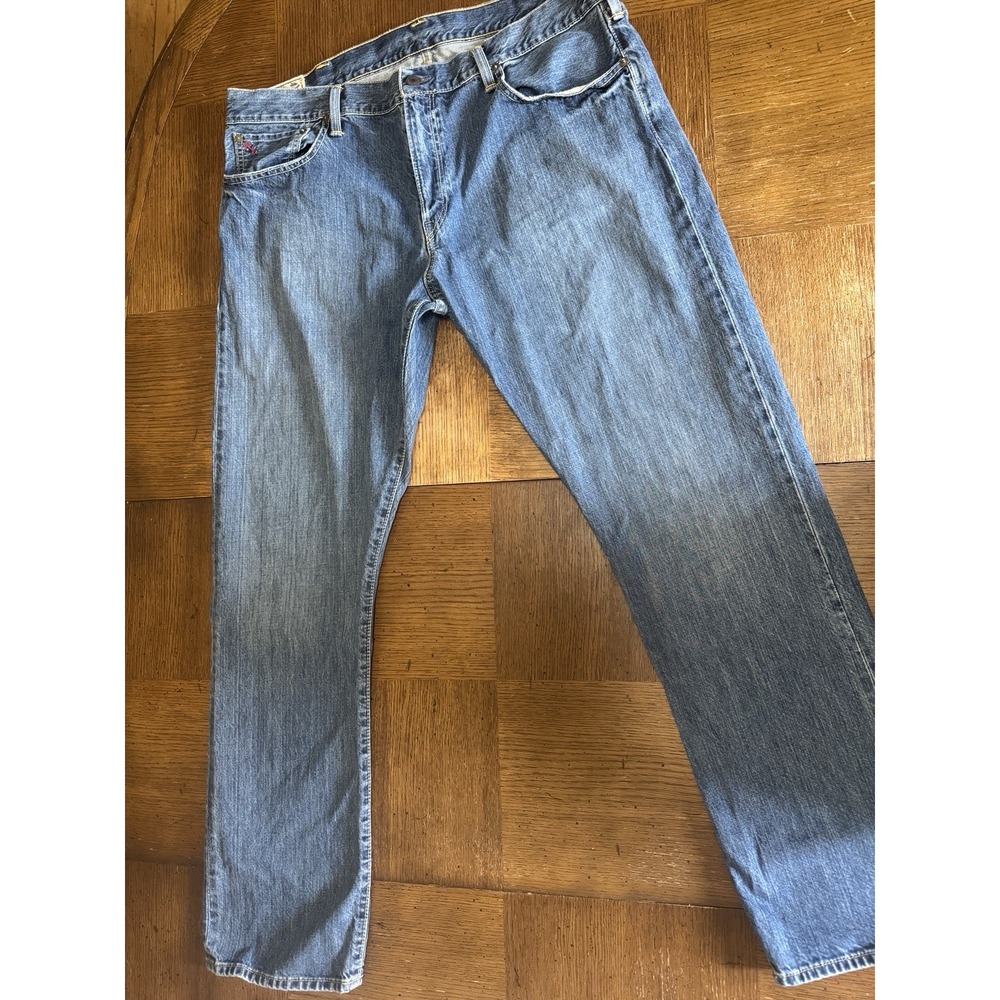 Polo Men's Jeans 40x32 Hampton Straight 100% Cotton Medium Wash